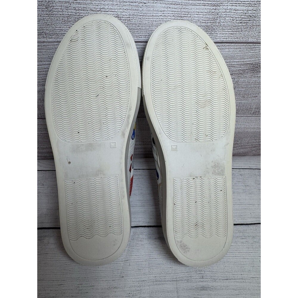 Anya Hindmarch White 'Wink In' Leather Slip On Sneaker sz 38 - Picture 9 of 14